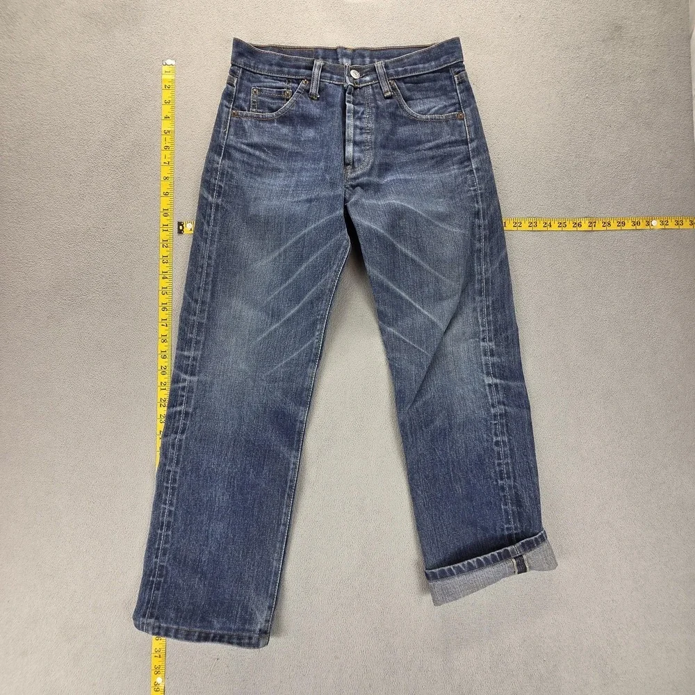 Vintage Levis 501 Jeans Mens Blue Selvedge LVC Made in USA Button Fly Fits 28x28